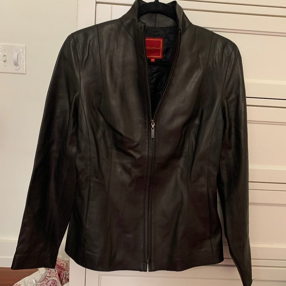 Cole Haan Leather Jacket NEVER WORN